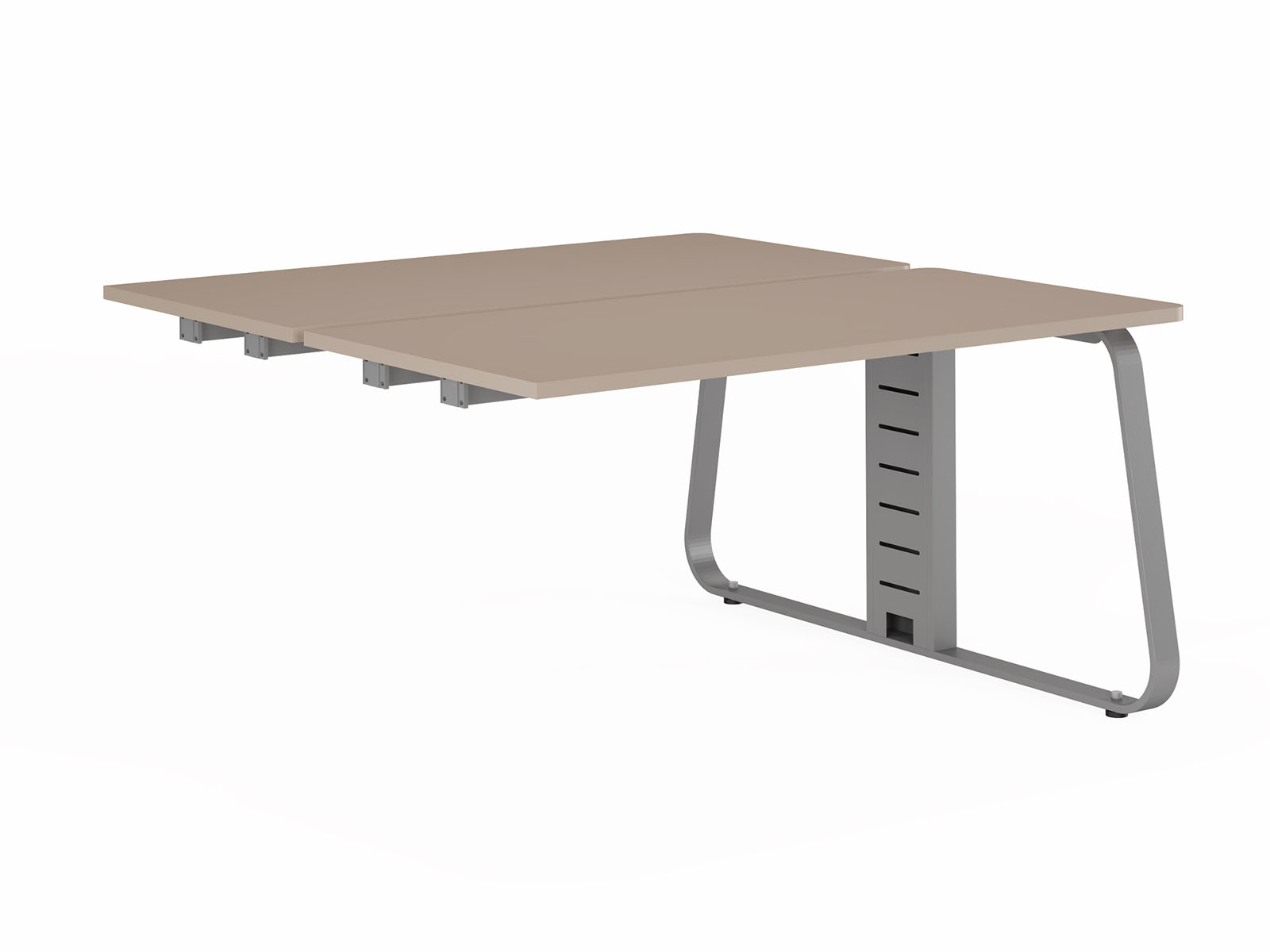 Мебель для персонала Genesis Operative JNO151 Двойной стол крайний 1600х1400 (углы прямые) 1600х1400х750 серый камень