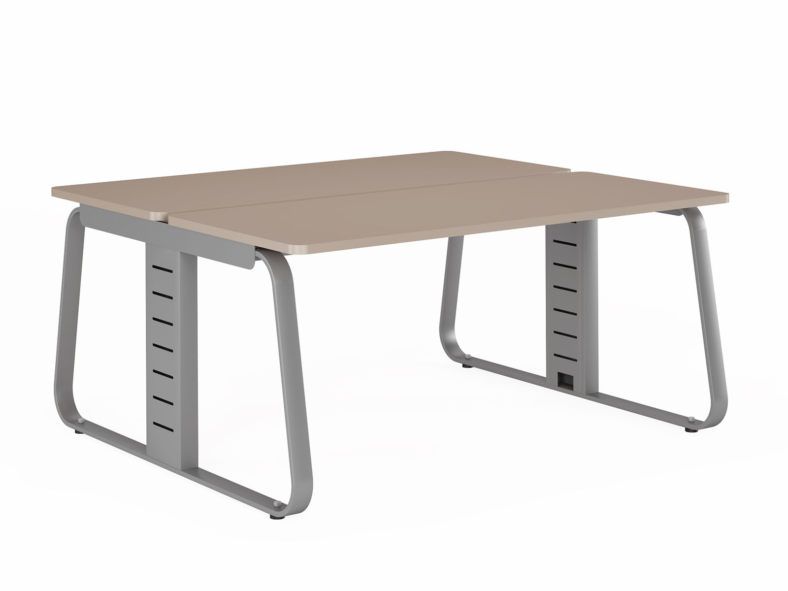 Мебель для персонала Genesis Operative JNO150 Двойной стол прямой 1600х1400 (углы прямые) 1600х1400х750 серый камень