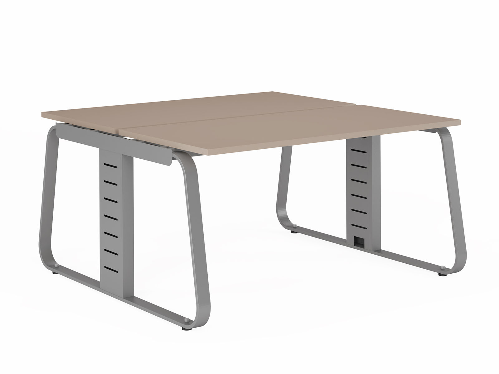 Мебель для персонала Genesis Operative JNO142 Двойной стол средний 1400х1400 (углы прямые) 1400х1400х750 серый камень