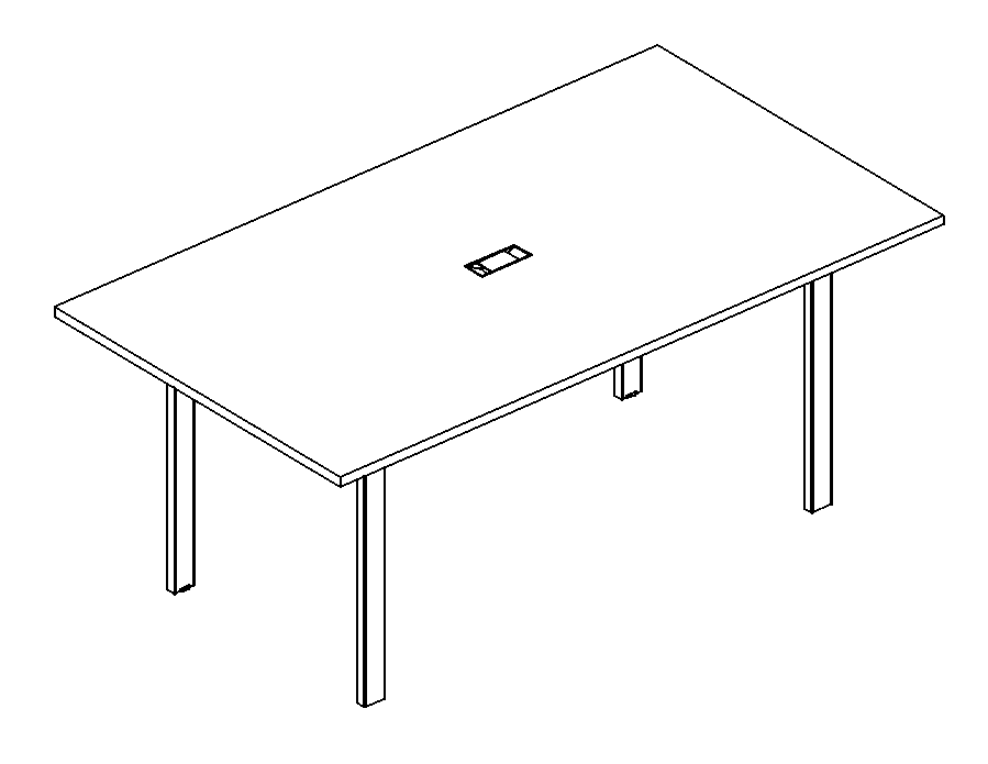 Мебель для персонала А4 Б1 121 Стол для переговоров фигурный на металлокаркасе UNO 160x100x75 белый/белый