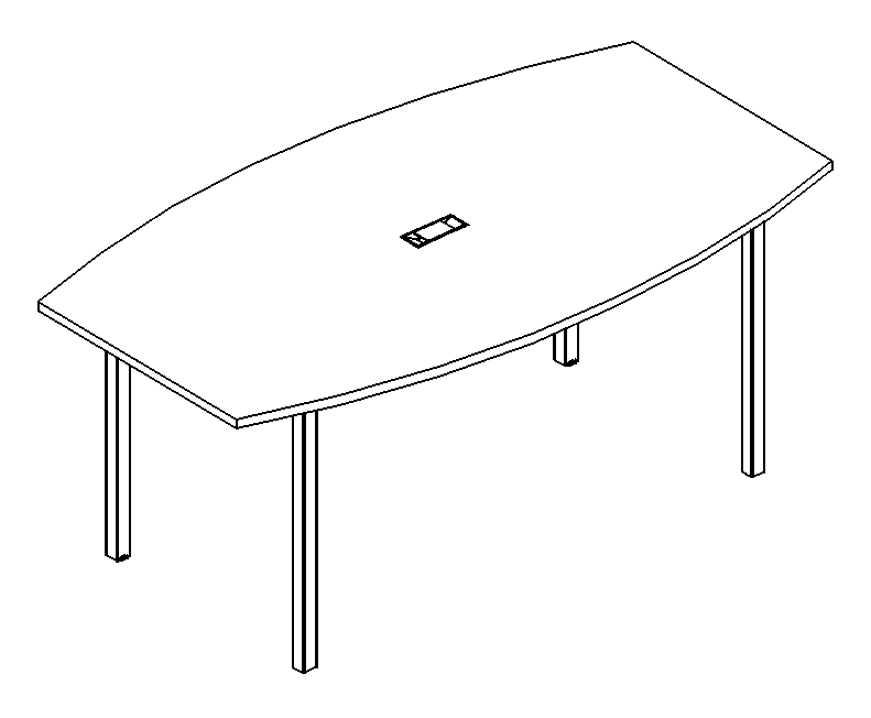 Мебель для персонала А4 Б2 111 Стол для переговоров на металлокаркасе DUE 160x100x75 белый премиум