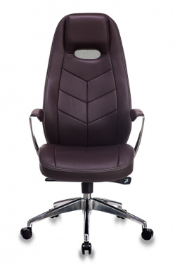  Кресло для руководителя  _ZEN/BROWN  кожа коричневая